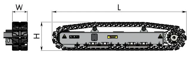 Best Price Rubber Track Chassis Crawler Track Undercarriage Rubber Crawler Track Chassis