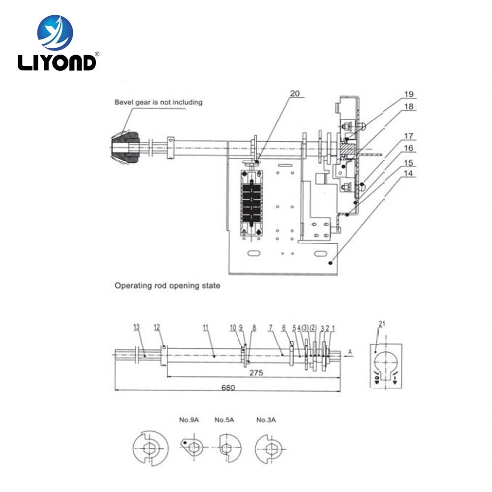 Mv Switchgear Earthing Switch Operation Mechanism Interlock Device