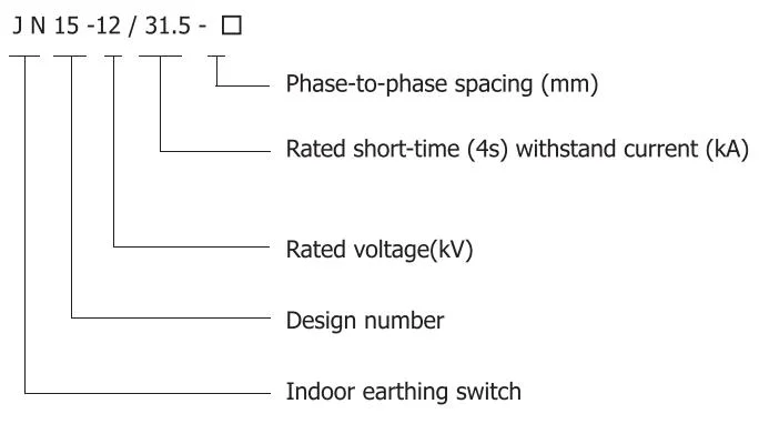 12kv Electrical Switch High Voltage Isolating Switch Motorized Earthing Switch