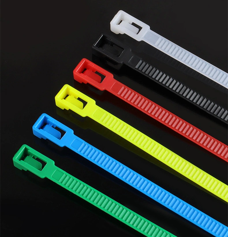 Factory PA 66 Nylon Cable Tie Plastic Wire Zip Ties Self-Locking Releasable Cable Accessories