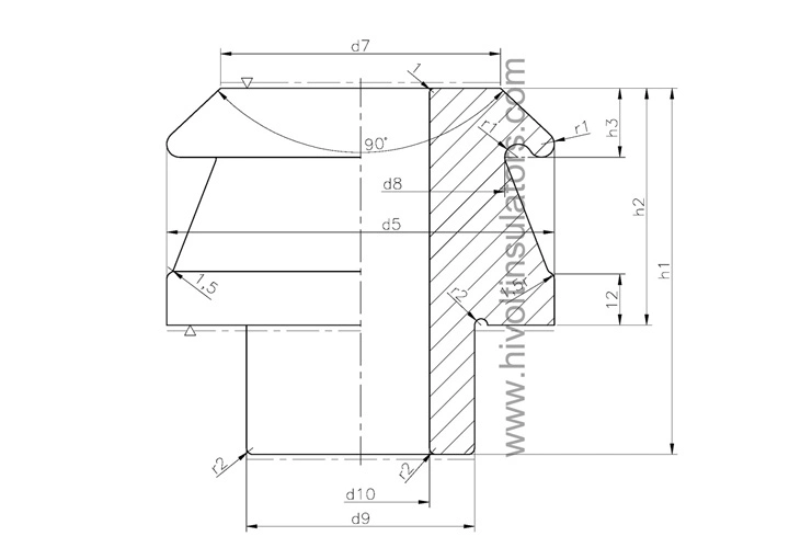 DIN Standard Hv & LV Transformer Bushing Insulators for Substations