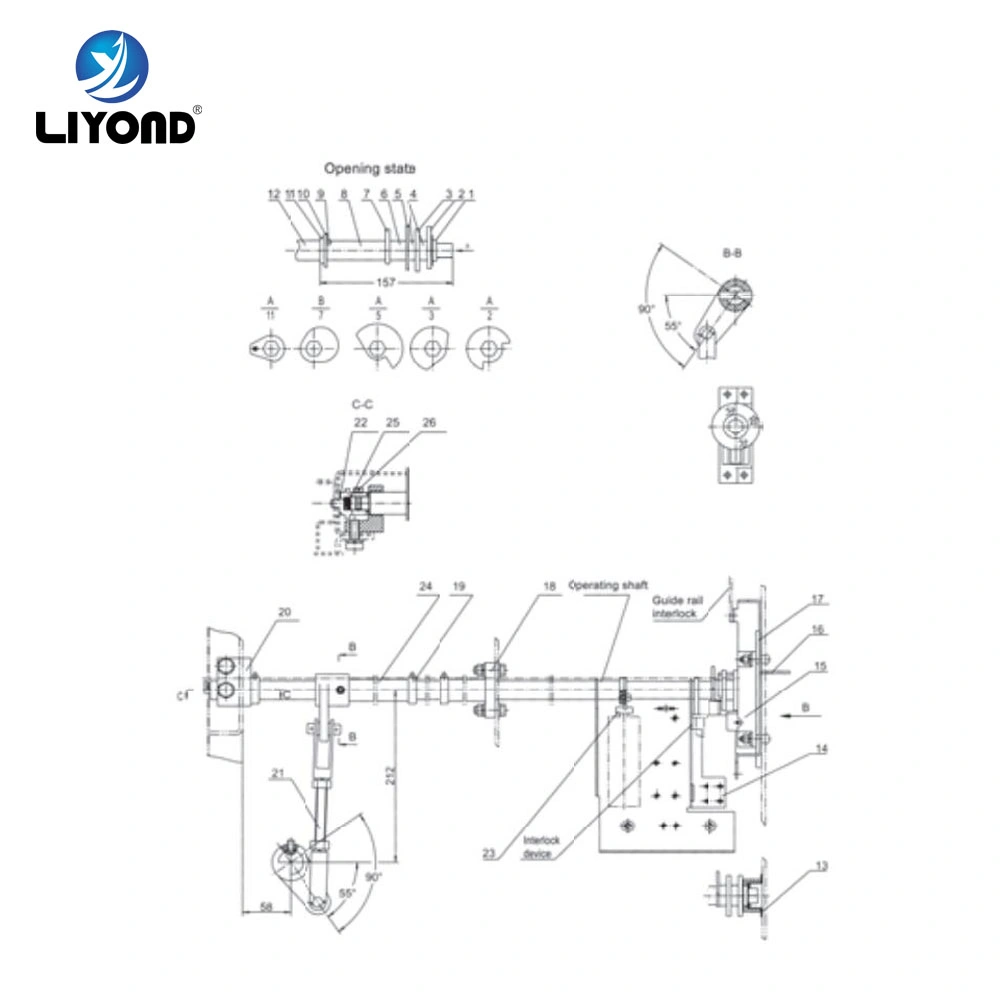 Earthing Interlocking Operation Mechanism Device for Switchgear