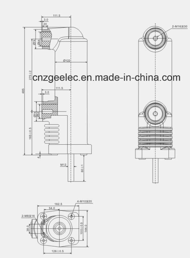 12kv Center Distance 205mm Embedded Pole (811A)