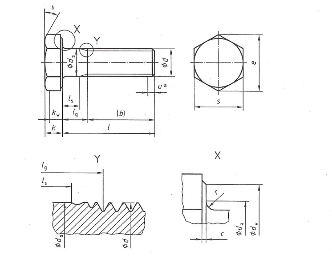 En14399 Hr Hv Bolt Steel Structural Hex Bolt